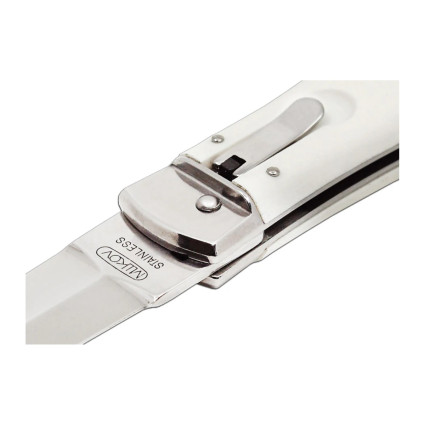 OTF knife PREDATOR with clip white handle scale 241-NH-1/KLIP OTF knife PREDATOR with clip white handle scale 241-NH-1/KLIP
