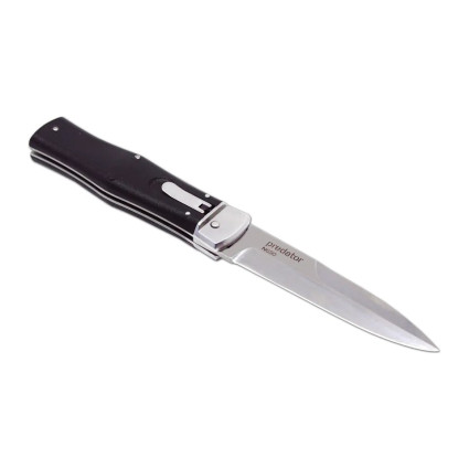 Нож выкидной PREDATOR STONEWASH с клипсой для левши – сталь N690 241-BH-1 L/STN/CLIP
