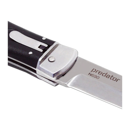 Нож выкидной PREDATOR STONEWASH с клипсой для левши – сталь N690 241-BH-1 L/STN/CLIP