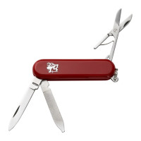 Pocket knife ADELE ladies 3-piece with file and scissors red handle scale 202-NH-4
