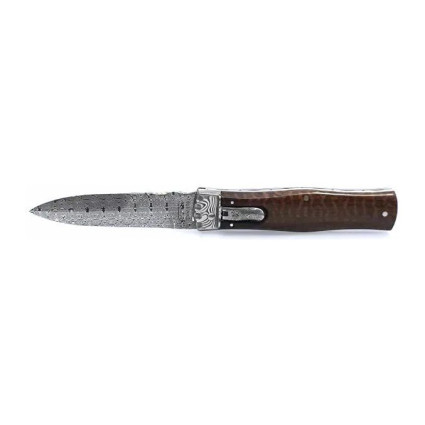 Нож выкидной PREDATOR JAGUAR – дамасская сталь, накладка рукояти из змеиного дерева 241-DD-1 Нож выкидной PREDATOR JAGUAR – дамасская сталь, накладка рукояти из змеиного дерева 241-DD-1