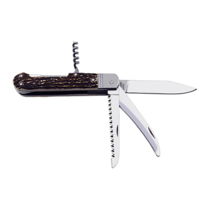 Hunting folding knife FIXIR 4-piece with saw, pick and corkscrew 232-XH-4V