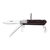 Hunting folding knife FIXIR 5-piece with saw, corkscrew and bottle opener and can opener 232-XH-5V
