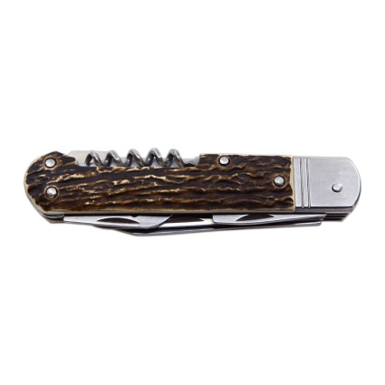 Hunting folding knife FIXIR 5-piece with saw, corkscrew and bottle opener and can opener 232-XH-5V