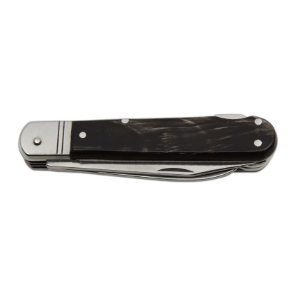 Hunting folding knife FIXIR 3-piece with saw and pricker – handle scale buffalo horn 232-XR-3 Hunting folding knife FIXIR 3-piece with saw and pricker – handle scale buffalo horn 232-XR-3