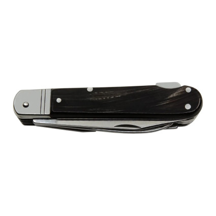 Hunting folding knife FIXIR 6-piece with saw, pick, corkscrew, and bottle and can opener – buffalo horn handle scale 232-XR-6V Hunting folding knife FIXIR 6-piece with saw, pick, corkscrew, and bottle and can opener – buffalo horn handle scale 232-XR-6V
