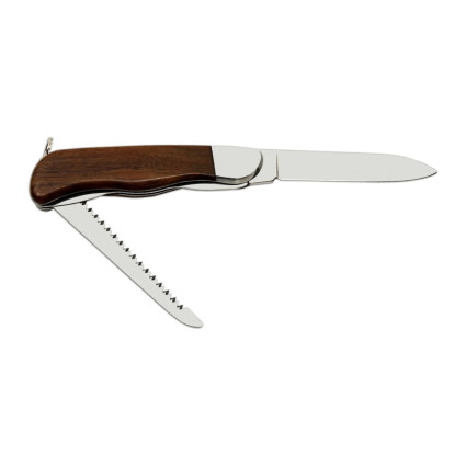 Outdoor folding pocket knife HIKER 2-piece with saw – handle rosewood 116-ND-2