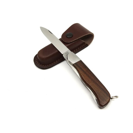 Outdoor folding pocket knife HIKER 2-piece with saw – handle rosewood 116-ND-2