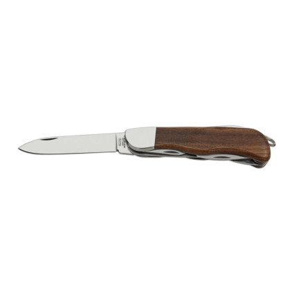 Outdoor folding pocket knife HIKER 6-piece with saw, screwdriver and bottle opener and can opener -