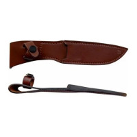 LES Narrow Brown Leather Sheath 398-NP-13/A
