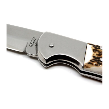 Hunting folding knife HABLOCK – antler handle scale 220-XP-1 Hunting folding knife HABLOCK – antler handle scale 220-XP-1