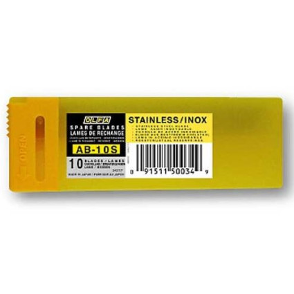 Blade OLFA AB-10S 80x9x0.38 mm 10pcs stainless steel (AB-10S)