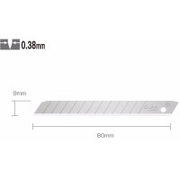 Blade OLFA AB-10S 80x9x0.38 mm 10pcs stainless steel (AB-10S)