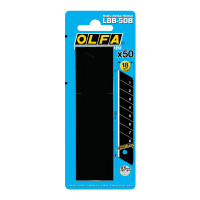 Лезвие OLFA LBB-50B 18х100х0,5 мм 8 сегментов туба 50 шт в блистере (LBB-50B)