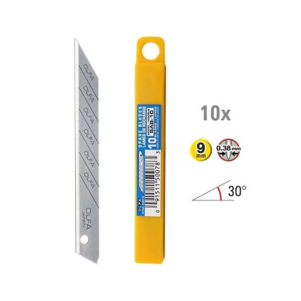 Лезвие OLFA SAB-10B с углом наклона 30° для точной резки (351563)