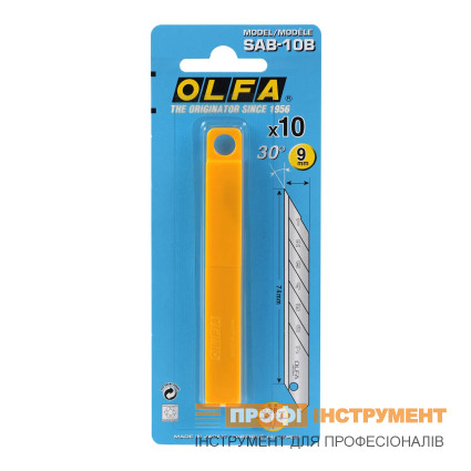 Лезвие OLFA SAB-10B с углом наклона 30° для точной резки (351563)