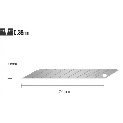 Лезвия для ножей OLFA - DKB-5 74х9х0,38 мм (5шт) (355510)