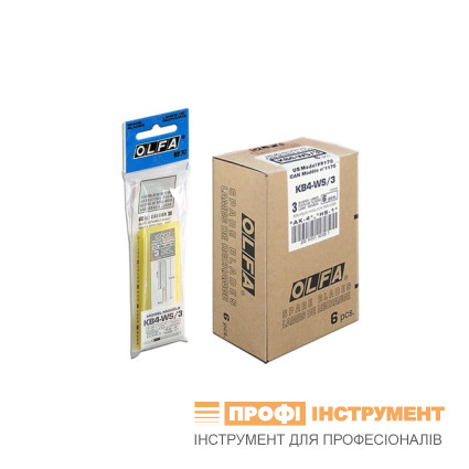 Лезвие OLFA KB4-WS/3 перьяное 3шт (466560)