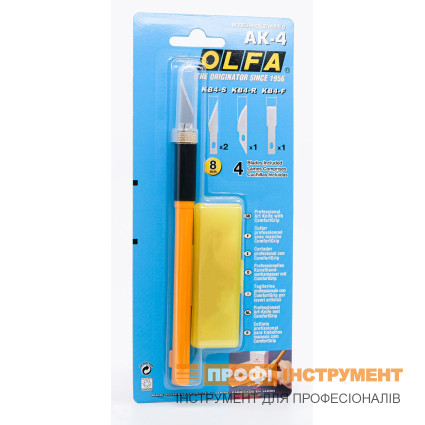 Нож Olfa строительный со сменным лезвием AK-4 (550511)