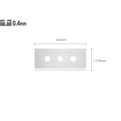 Лезвие OLFA SKB-10/10B 12.5х0.4мм; 10шт (687513)