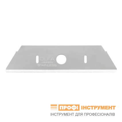 Лезвие OLFA SKB-2S-R/10B трапециевидное закругленное, блистер 10 шт (689510)