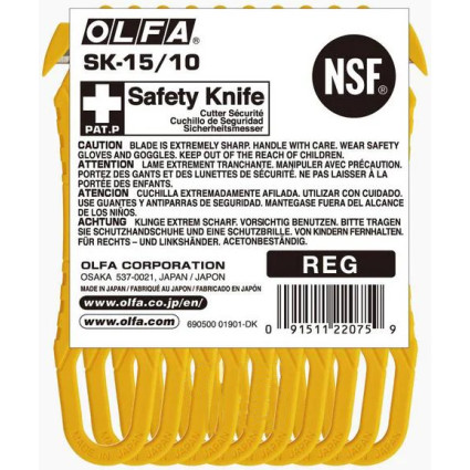 Безопасные ножи OLFA - SK-15/10 (10 шт) (690510) Безопасные ножи OLFA - SK-15/10 (10 шт) (690510)