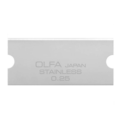 Лезвие Olfa - GSB-2S/6B из нержавеющей стали 40х18х0,25 мм блистер 6 шт (896510)