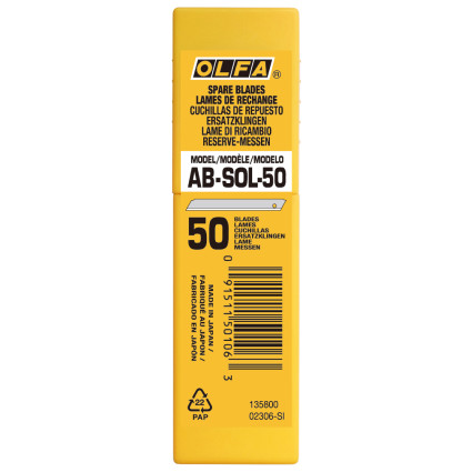 OLFA AB-SOL-50 blade, 9 mm (AB-SOL-50)