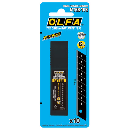 OLFA MTB-10B Excel Black 12.5mm Blade (MTBB-10B)