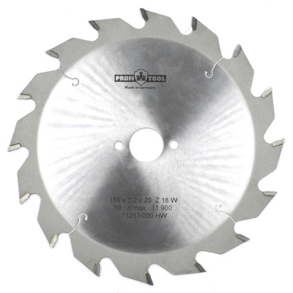 Диск пильный PROFITOOL - 160х2,2х1,4х20 мм Z=16, W (ATB) (2116007)