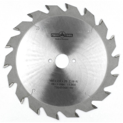 Диск пильный PROFITOOL - 160х2,6х1,6х20 мм Z=18, W (2116010)