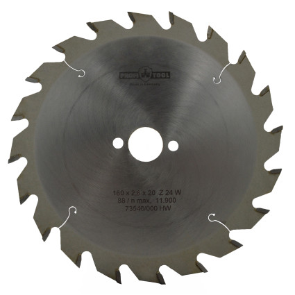 Диск пильный PROFITOOL - 160х2,6х1,6х20 мм Z=24, W (ATB) (2116012)