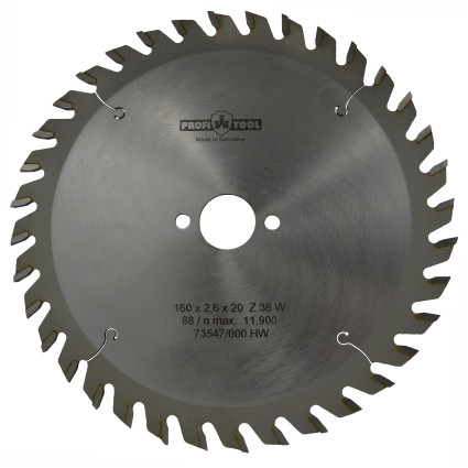 Диск пильный PROFITOOL - 160х2,6х1,6х20 мм Z=36, W (ATB) (2116013)