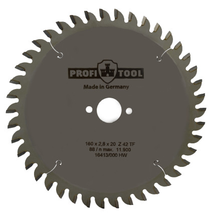 Диск пильный PROFITOOL - 160х2,8х2,2х20 мм Z=42, TF (TCG) (2116015)