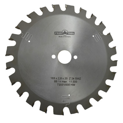 Диск пильный PROFITOOL - 165х2,8х1,8х20 мм Z=24, S-WZ (Super-ATB) (2116503)