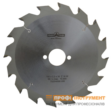 Диск пильный PROFITOOL - 190х2,2х1,4х30 мм Z=16, W (ATB) (2119002)