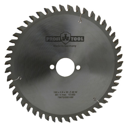 PROFITOOL Circular Saw Blade - 190x2.8x1.8x30 mm Z=48, W (ATB) (2119008)