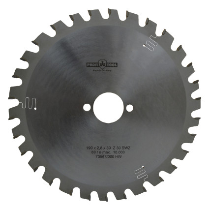 PROFITOOL Circular Saw Blade - 190x2.8x1.8x30 mm Z=30, S-WZ (Super-ATB) (2119011)