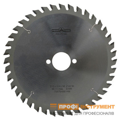 PROFITOOL Circular Saw Blade - 210x2.8x1.8x30 mm Z=40, W (ATB) (2121004)
