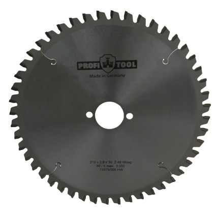 PROFITOOL Circular Saw Blade - 210x2.8x1.8x30 mm Z=48, Wneg (ATBneg) (2121008)