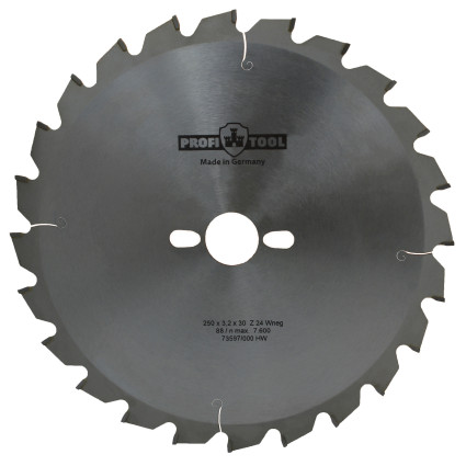 Saw blade PROFITOOL - 250x3,2x2,2x30 mm Z=24, Wneg (ATBneg) (2125005)