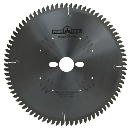 Диск пильный PROFITOOL - 250х3,4х2,8х30 мм Z=80, TFneg (2125011)