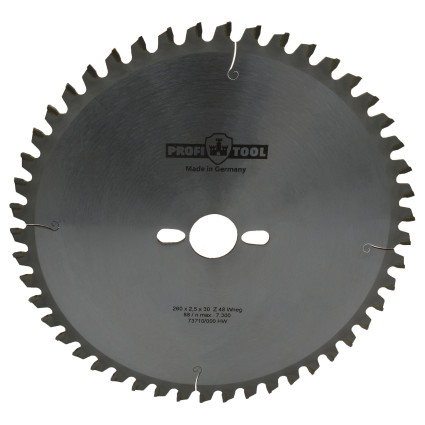 PROFITOOL Circular Saw Blade - 260x2.5x1.8x30 mm Z=48, Wneg (ATBneg) (2126002)