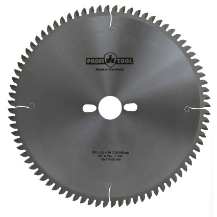 Диск пильный PROFITOOL - 260х2,6х1,8х30 мм Z=80, TFneg (2126004)