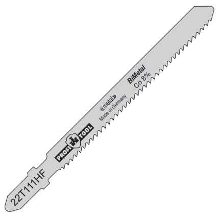 Полотно для лобзиковых пил по металлу PROFITOOL 75/100х8х1,00 мм (22T111HF)