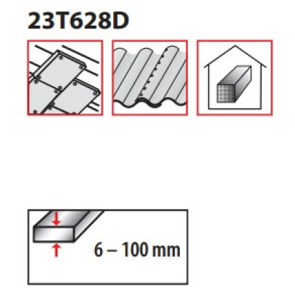 Полотно для сабельних пил PROFITOOL 130/150x19x1.2 мм. 18 зуб/дюйм (арт. 23T628D)