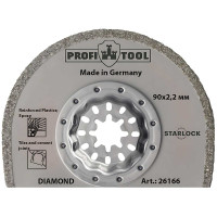 Полотно сегментоване алмазне PROFITOOL 90х2,2 мм STARLOCK, DIAMOND (26166)