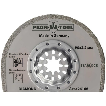 Полотно сегментированное алмазное PROFITOOL 90х2,2 мм STARLOCK, DIAMOND (26166)
