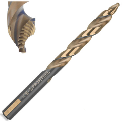 Сверло по металлу PROFITOOL 11,5х94х142 мм HSSE-Co STEP-TEC, DIN 338 RN (40675) (1 шт.)