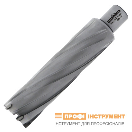 Annular cutter PROFITOOL 24x100 mm carbide teeth Sandvik H10F, WELDON shank 19 mm (4124100TCT)